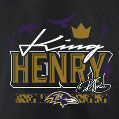 Baltimore Ravens  Derrick Henry  King Henry's Crown T-Shirt