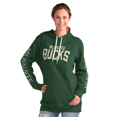 Milwaukee Bucks G-III 4Her by Carl Banks Women's Base Coach Pullover Hoodie Outlet