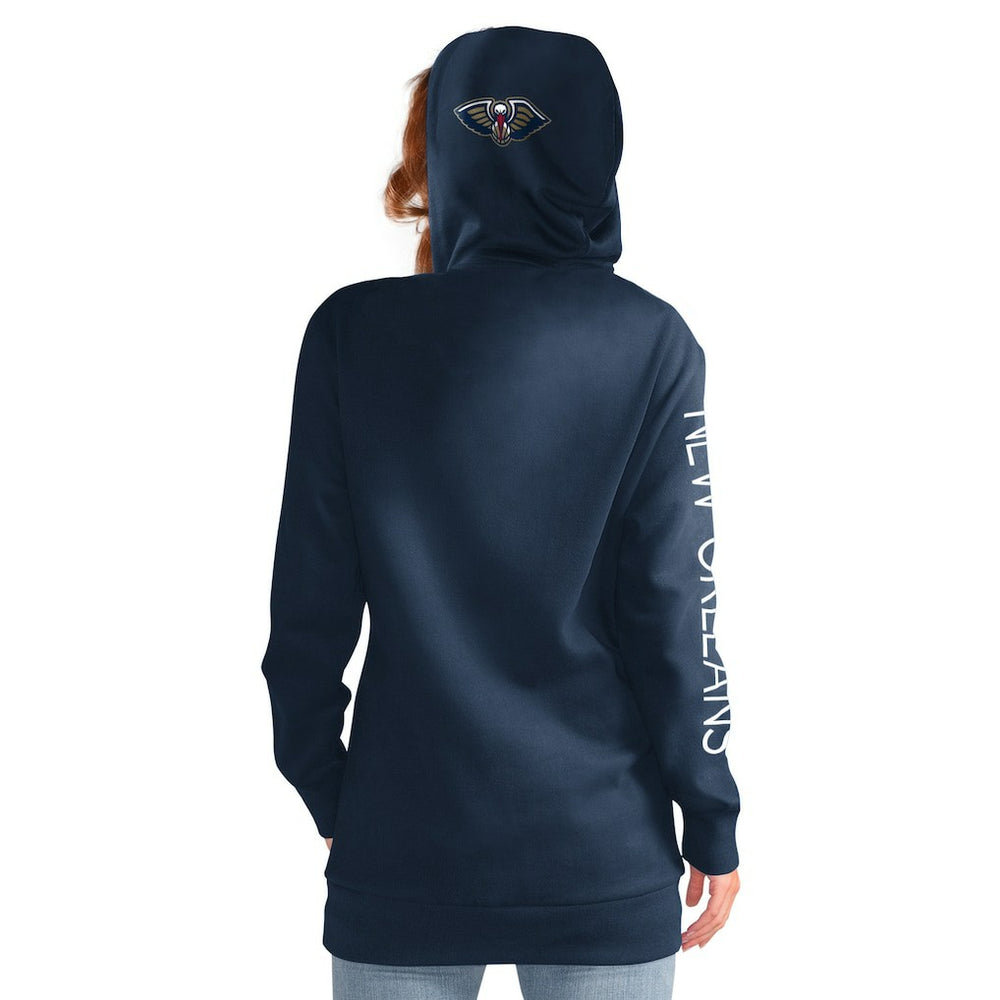 New Orleans Pelicans G-III 4Her by Carl Banks Women's Base Coach Pullover Hoodie New