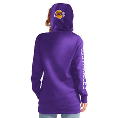 Los Angeles Lakers G-III 4Her by Carl Banks Women's Base Coach Pullover Hoodie On Sale