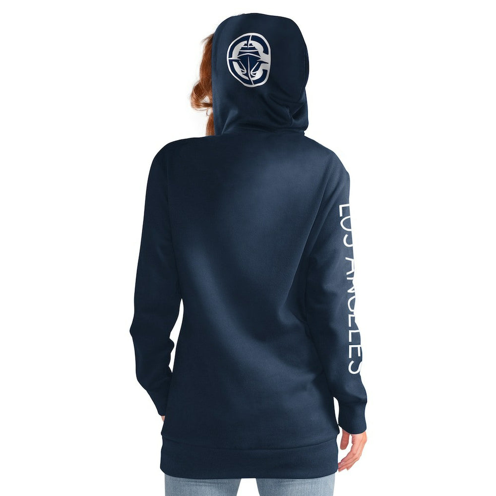 LA Clippers G-III 4Her by Carl Banks Women's Base Coach Pullover Hoodie New