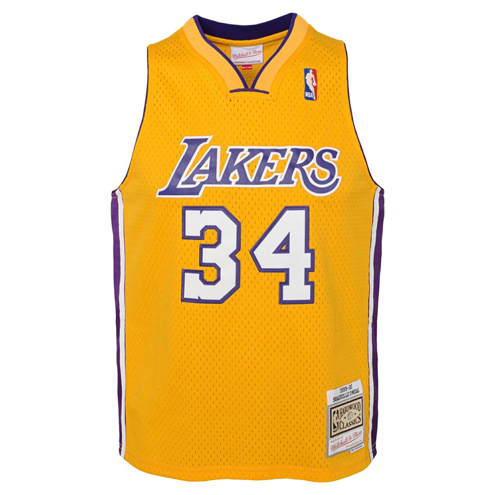 Shaquille O'Neal Los Angeles Lakers Youth 1999/00 Hardwood Classics Swingman Jersey New