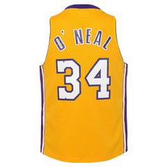 Shaquille O'Neal Los Angeles Lakers Youth 1999/00 Hardwood Classics Swingman Jersey New