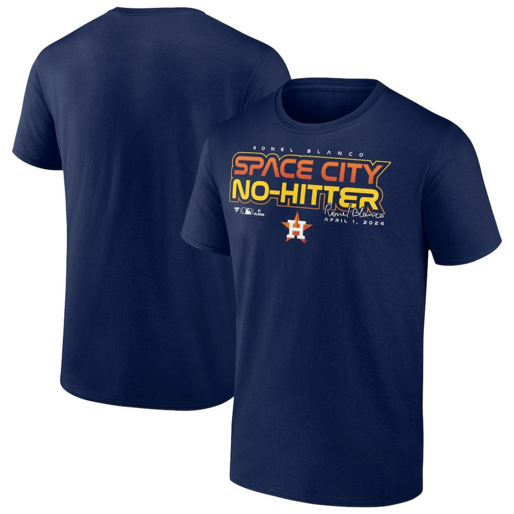 Ronel Blanco Houston Astros  Space City No-Hitter T-Shirt – Navy | MLB For sale