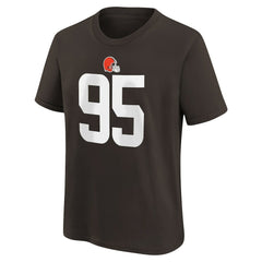 Cleveland Browns Nike Myles Garrett  Youth Player Name & Number T-Shirt