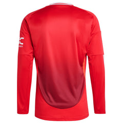 Manchester United 2024/25 Home Long Sleeve Replica Jersey Red - Adidas