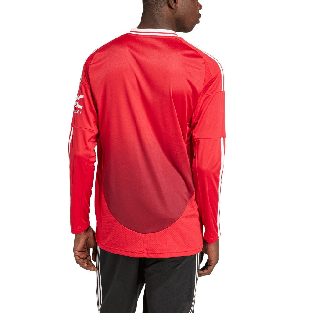 Manchester United 2024/25 Home Long Sleeve Replica Jersey Red - Adidas