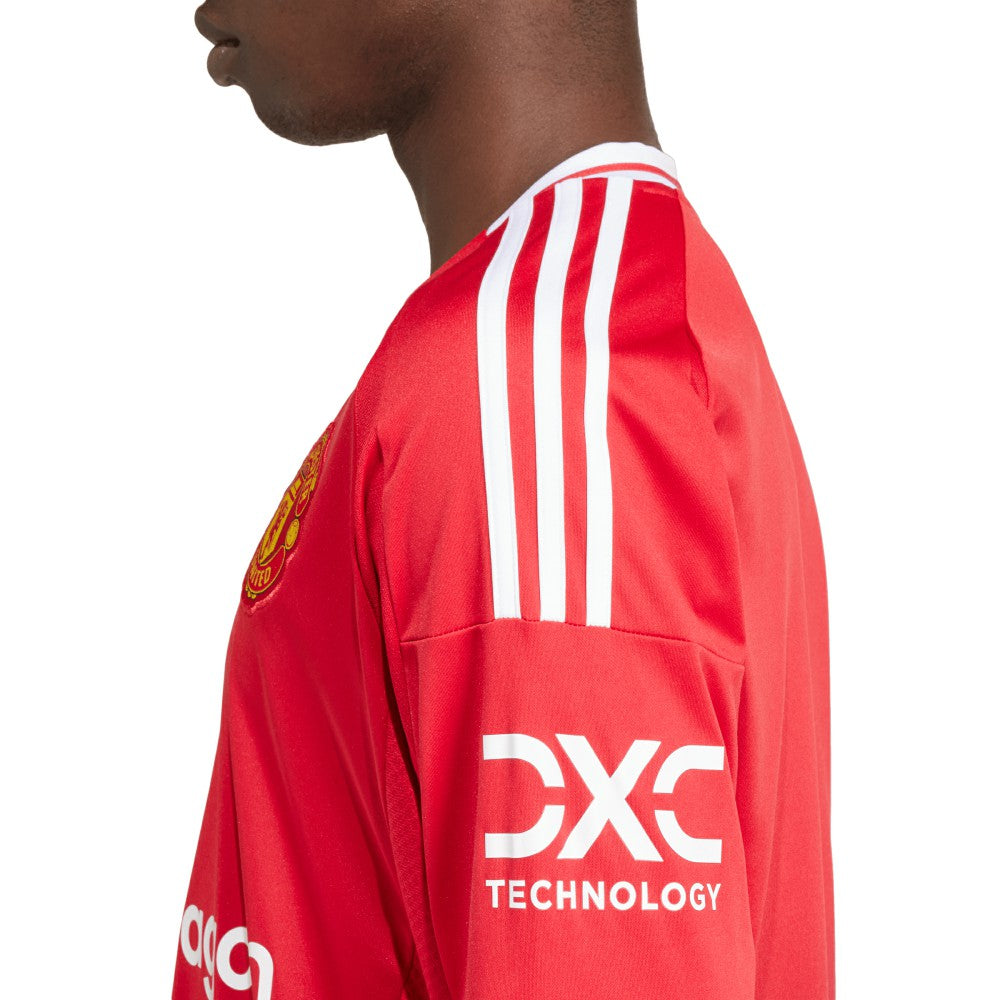 Manchester United 2024/25 Home Long Sleeve Replica Jersey Red - Adidas