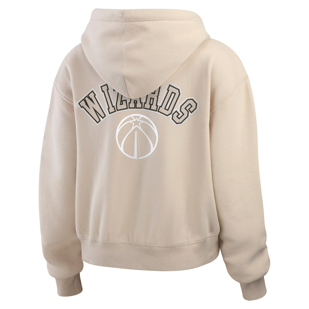 Washington Wizards WEAR by Erin Andrews Women's Tonal Felt Patch Full-Zip Hoodie For Sale