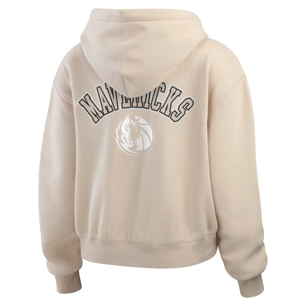 Dallas Mavericks WEAR by Erin Andrews Women's Tonal Felt Patch Full-Zip Hoodie sale On Sale