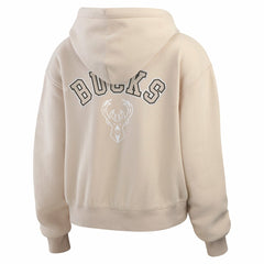 Milwaukee Bucks WEAR by Erin Andrews Women's Plus Size Tonal Felt Patch Full-Zip Hoodie Discount