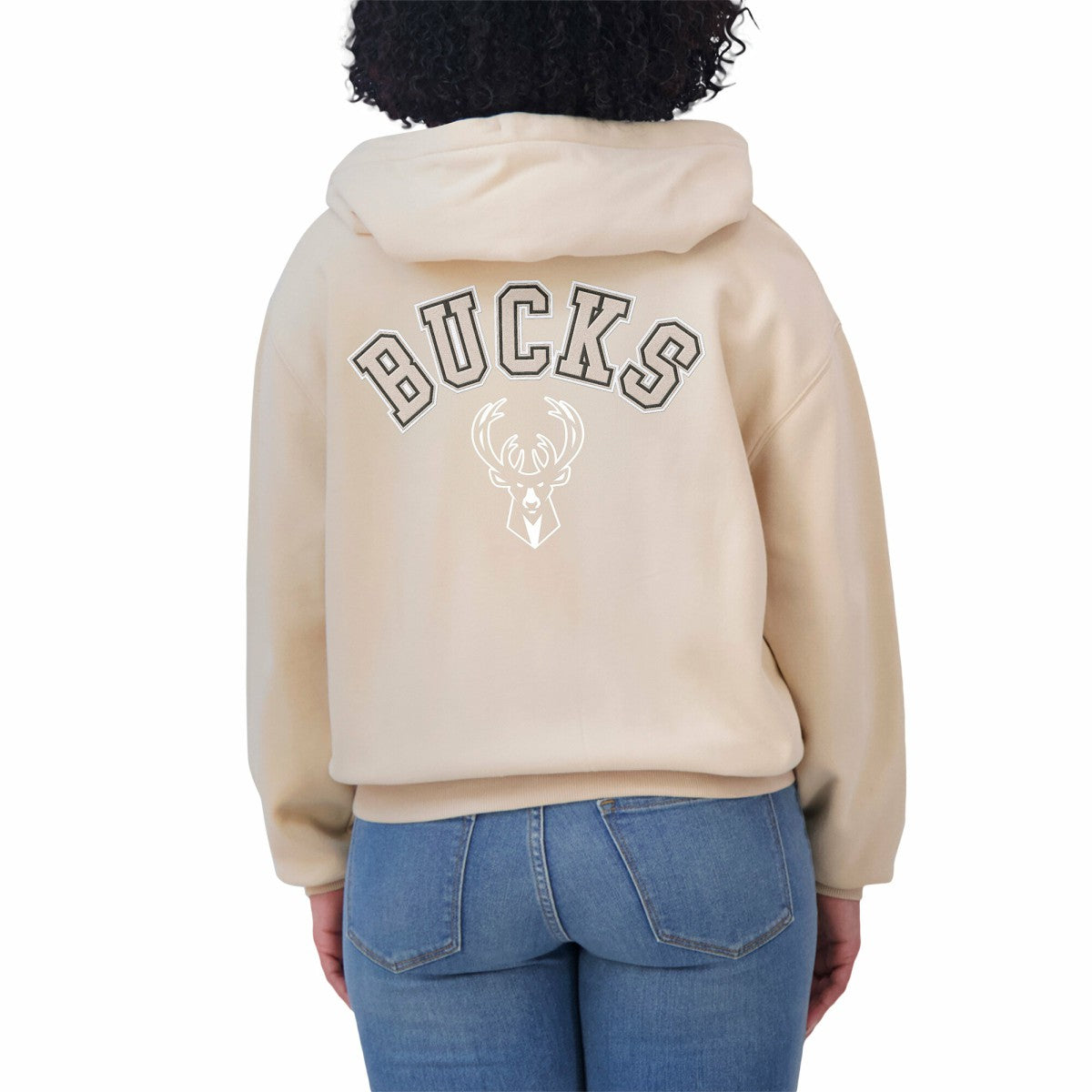 Milwaukee Bucks WEAR by Erin Andrews Women's Plus Size Tonal Felt Patch Full-Zip Hoodie Discount