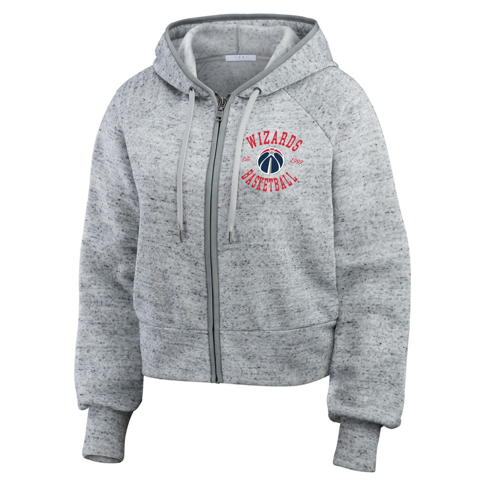 Washington Wizards WEAR by Erin Andrews Women's Speckled Radiator Full-Zip Hoodie Online