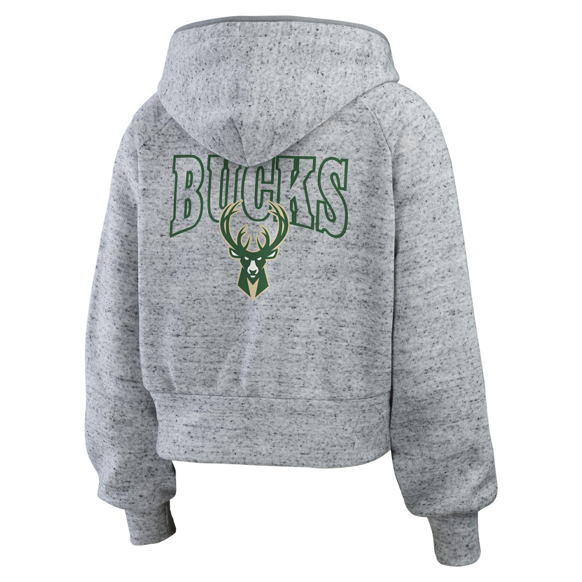 Milwaukee Bucks WEAR by Erin Andrews Women's Speckled Radiator Full-Zip Hoodie Online