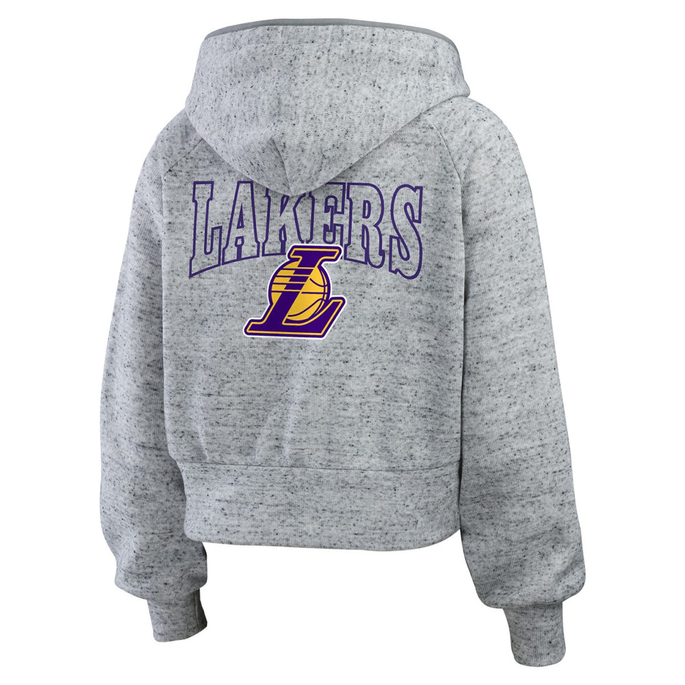 Los Angeles Lakers WEAR by Erin Andrews Women's Speckled Radiator Full-Zip Hoodie Discount