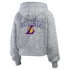 Los Angeles Lakers WEAR by Erin Andrews Women's Speckled Radiator Full-Zip Hoodie Discount