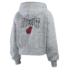 Miami Heat WEAR by Erin Andrews Women's Speckled Radiator Full-Zip Hoodie Discount