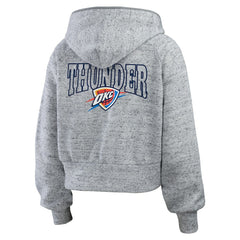Oklahoma City Thunder WEAR by Erin Andrews Women's Speckled Radiator Full-Zip Hoodie Outlet