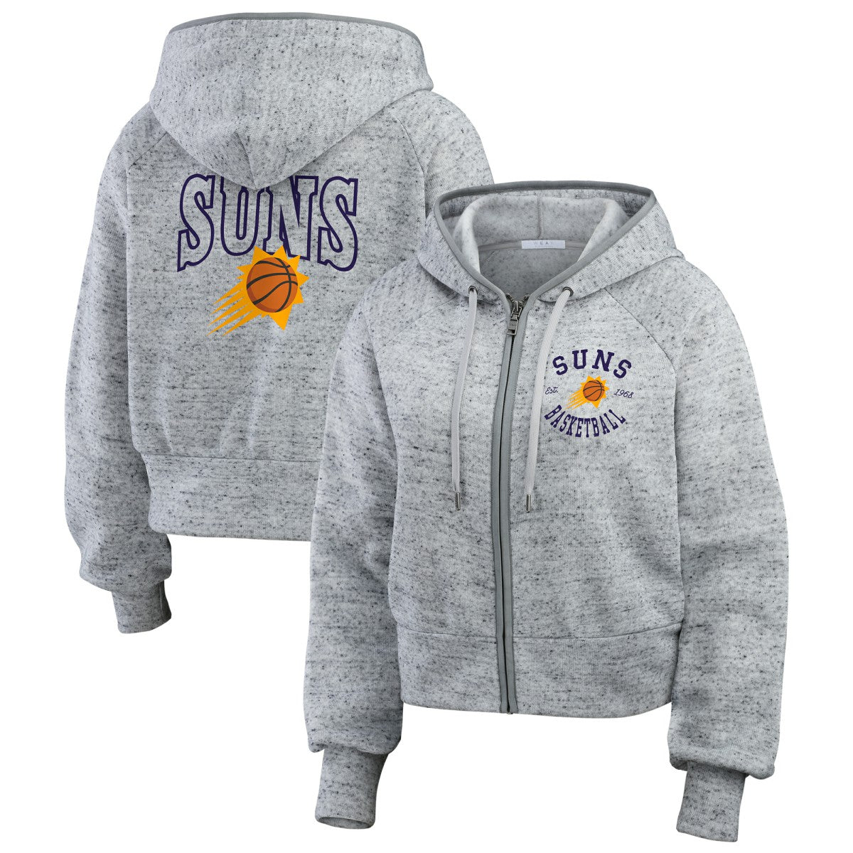 Phoenix Suns WEAR by Erin Andrews Women's Speckled Radiator Full-Zip Hoodie Online