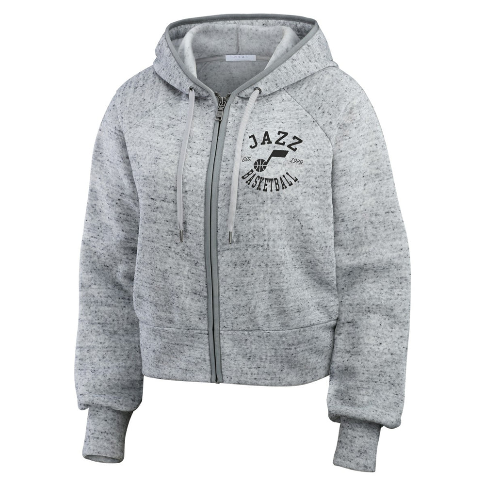 Utah Jazz WEAR by Erin Andrews Women's Speckled Radiator Full-Zip Hoodie Online