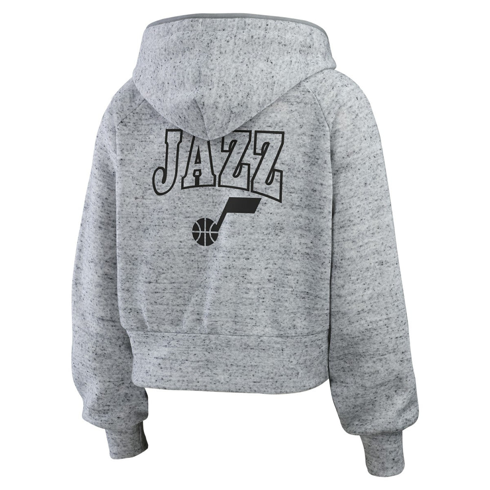 Utah Jazz WEAR by Erin Andrews Women's Speckled Radiator Full-Zip Hoodie Online