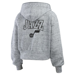 Utah Jazz WEAR by Erin Andrews Women's Speckled Radiator Full-Zip Hoodie Online