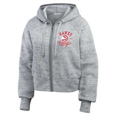Atlanta Hawks WEAR by Erin Andrews Women's Speckled Radiator Full-Zip Hoodie Outlet