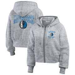 Dallas Mavericks WEAR by Erin Andrews Women's Speckled Radiator Full-Zip Hoodie sale New