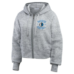 Dallas Mavericks WEAR by Erin Andrews Women's Speckled Radiator Full-Zip Hoodie sale New
