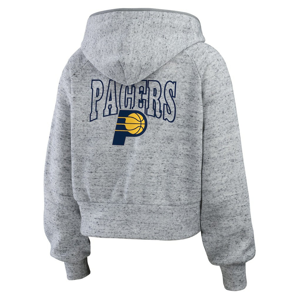 Indiana Pacers WEAR by Erin Andrews Women's Speckled Radiator Full-Zip Hoodie On Sale