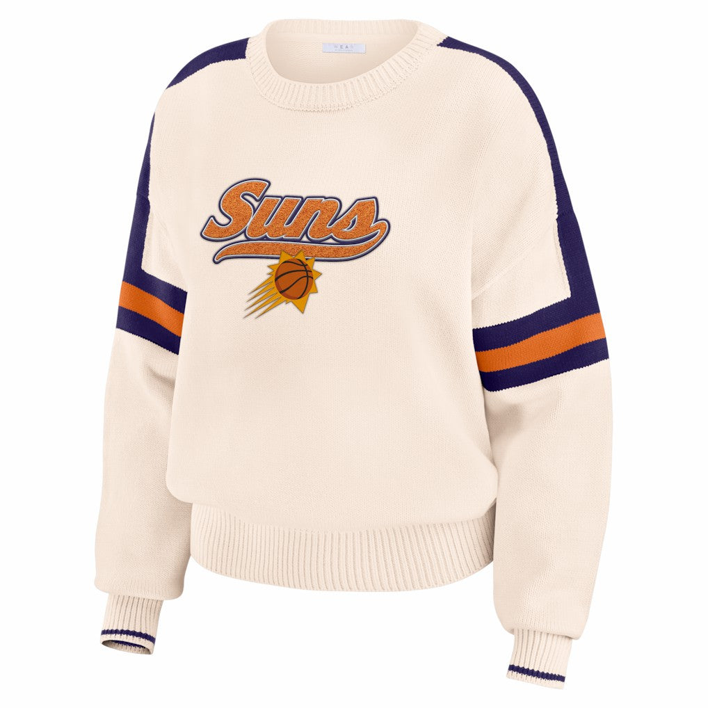 Phoenix Suns WEAR by Erin Andrews Women's Stripe Pullover Sweater Online