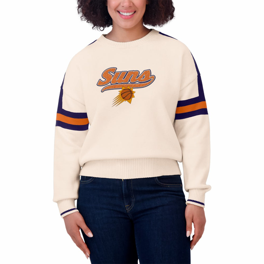 Phoenix Suns WEAR by Erin Andrews Women's Stripe Pullover Sweater Online