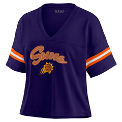 Phoenix Suns WEAR by Erin Andrews Women's Plus Size Color Block Boxy V-Neck T-Shirt Online