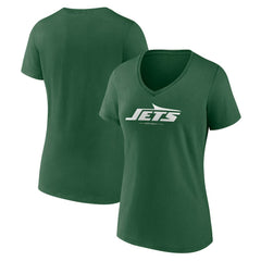 New York Jets Fanatics Women's Team Lock-Up V-Neck T-Shirt