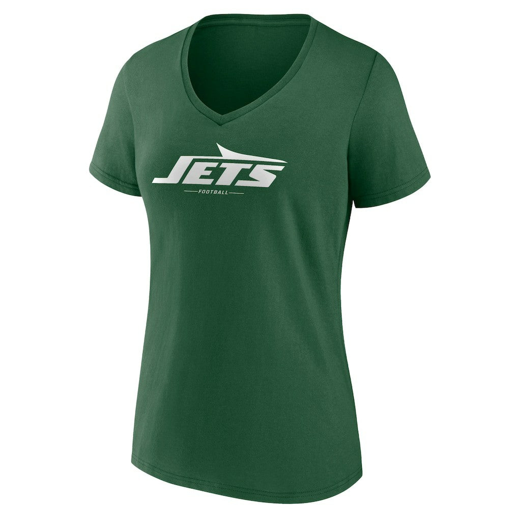 New York Jets Fanatics Women's Team Lock-Up V-Neck T-Shirt