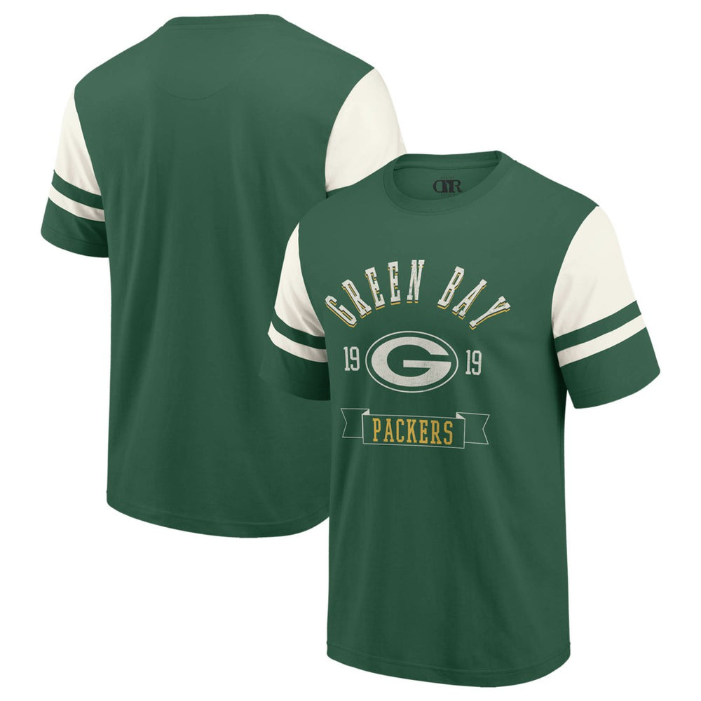 Green Bay Packers Fanatics Darius Rucker Collection Football T-Shirt