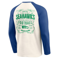 Seattle Seahawks Fanatics Darius Rucker Collection Raglan Henley Long Sleeve T-Shirt