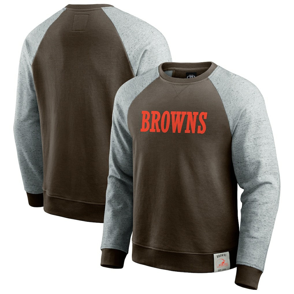 Cleveland Browns Fanatics Darius Rucker Collection Colorblock Pullover Sweatshirt