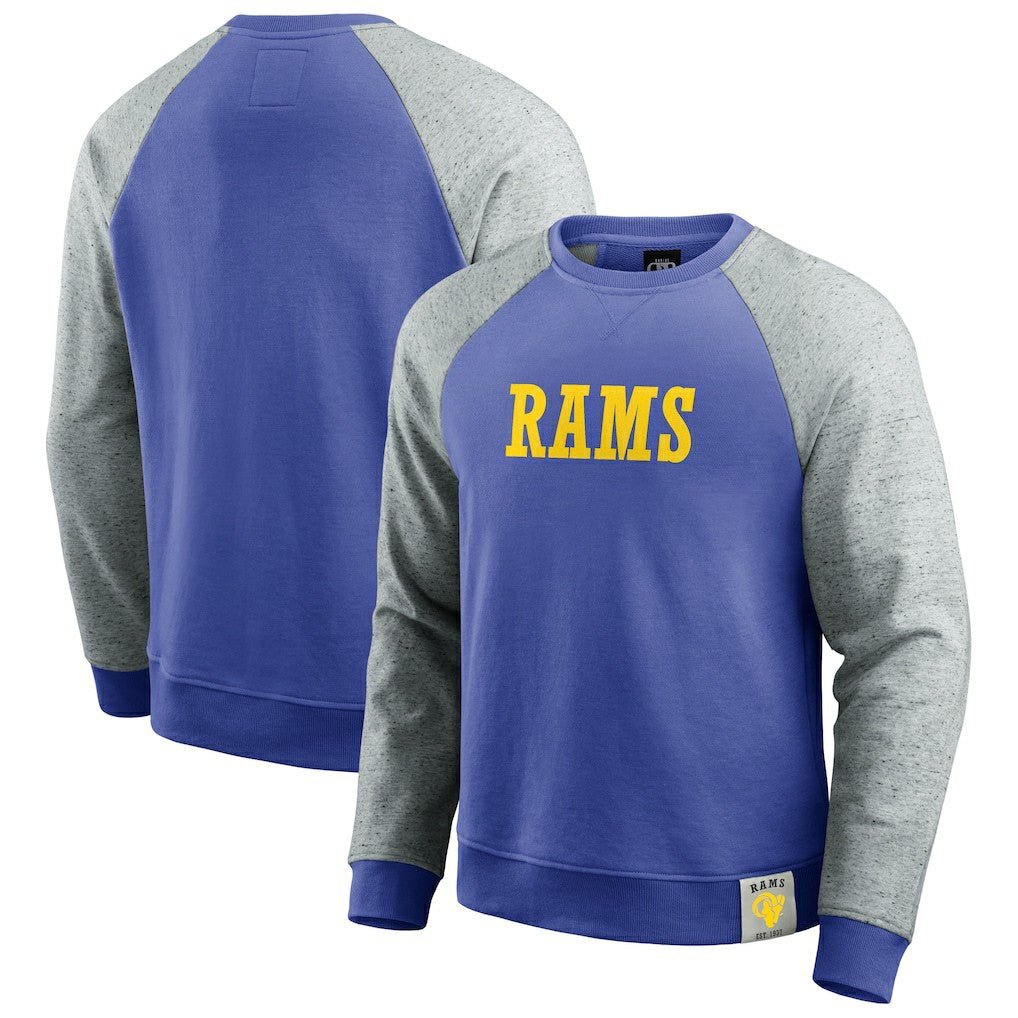 Los Angeles Rams Fanatics Darius Rucker Collection Colorblock Pullover Sweatshirt