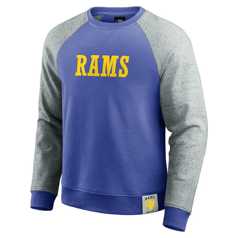 Los Angeles Rams Fanatics Darius Rucker Collection Colorblock Pullover Sweatshirt