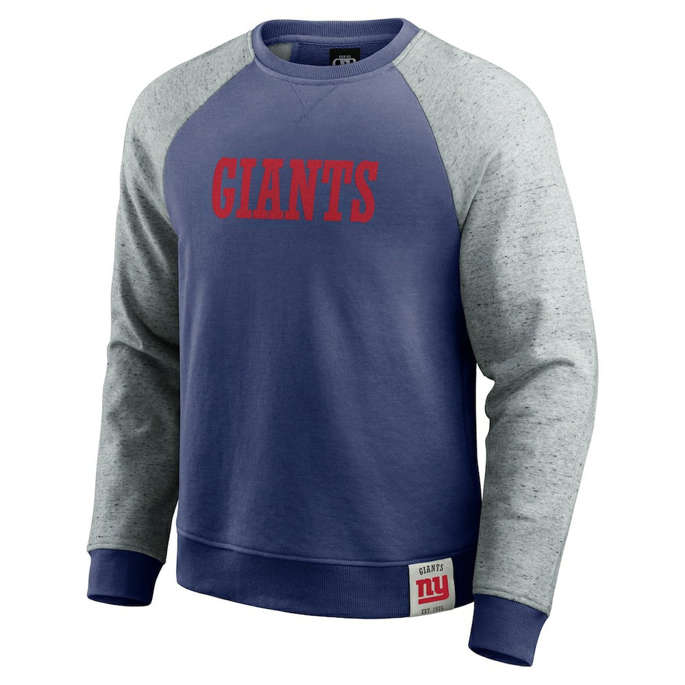 New York Giants Fanatics Darius Rucker Collection Colorblock Pullover Sweatshirt