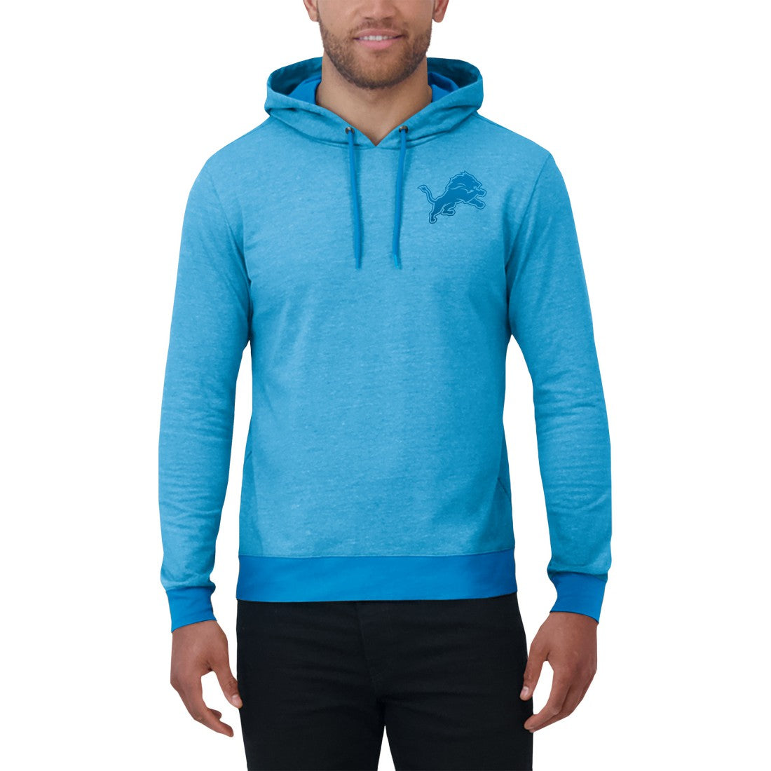Detroit Lions Fanatics Darius Rucker Collection Tonal Knit Pullover Hoodie