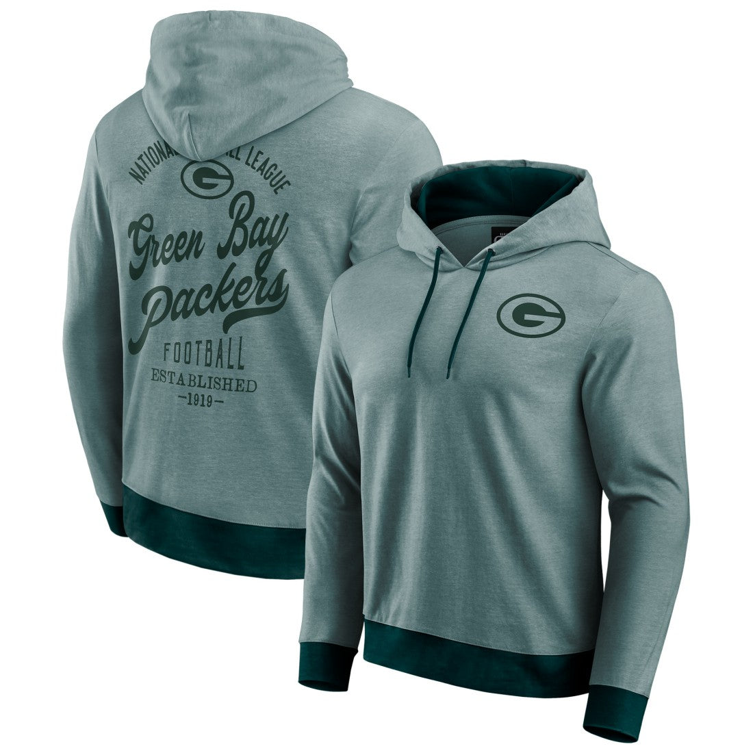 Green Bay Packers Fanatics Darius Rucker Collection Tonal Knit Pullover Hoodie
