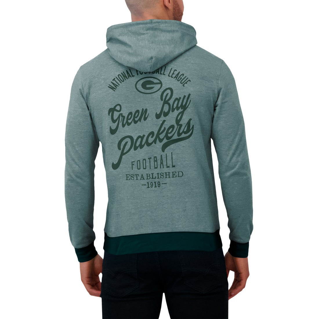 Green Bay Packers Fanatics Darius Rucker Collection Tonal Knit Pullover Hoodie