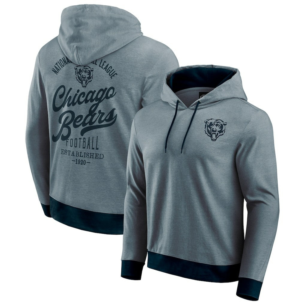 Chicago Bears Fanatics Darius Rucker Collection Tonal Knit Pullover Hoodie