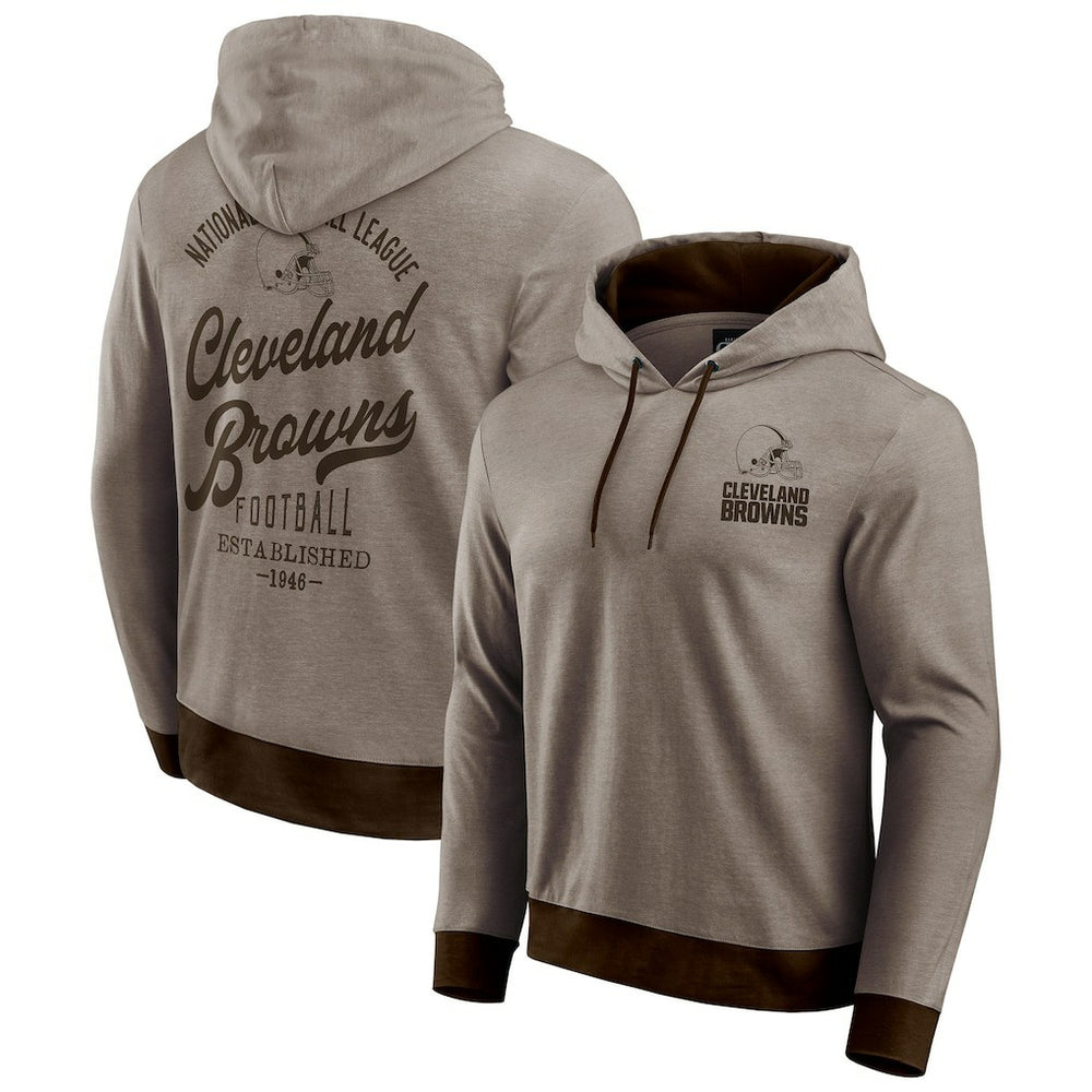 Cleveland Browns Fanatics Darius Rucker Collection Tonal Knit Pullover Hoodie
