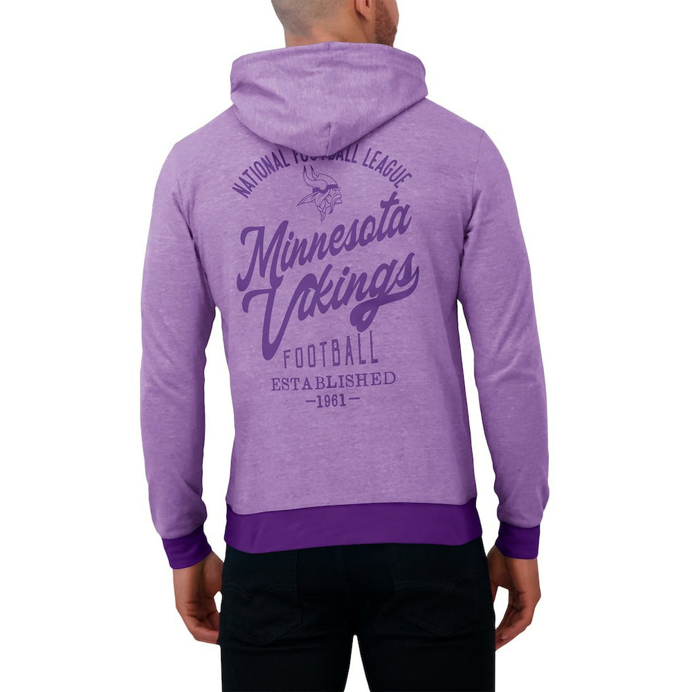 Minnesota Vikings Fanatics Darius Rucker Collection Tonal Knit Pullover Hoodie