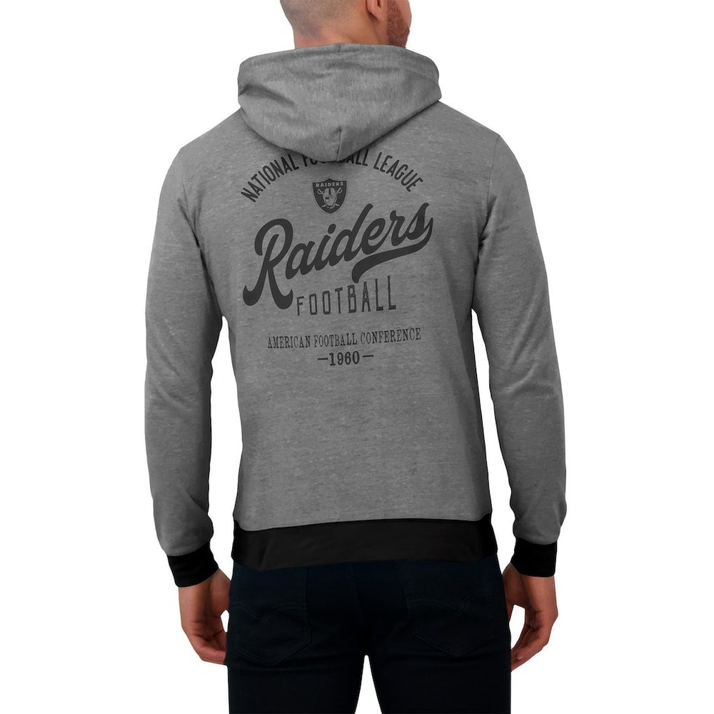 Las Vegas Raiders Fanatics Darius Rucker Collection Tonal Knit Pullover Hoodie