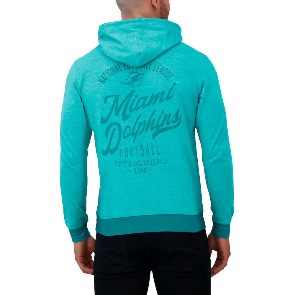 Miami Dolphins Fanatics Darius Rucker Collection Tonal Knit Pullover Hoodie