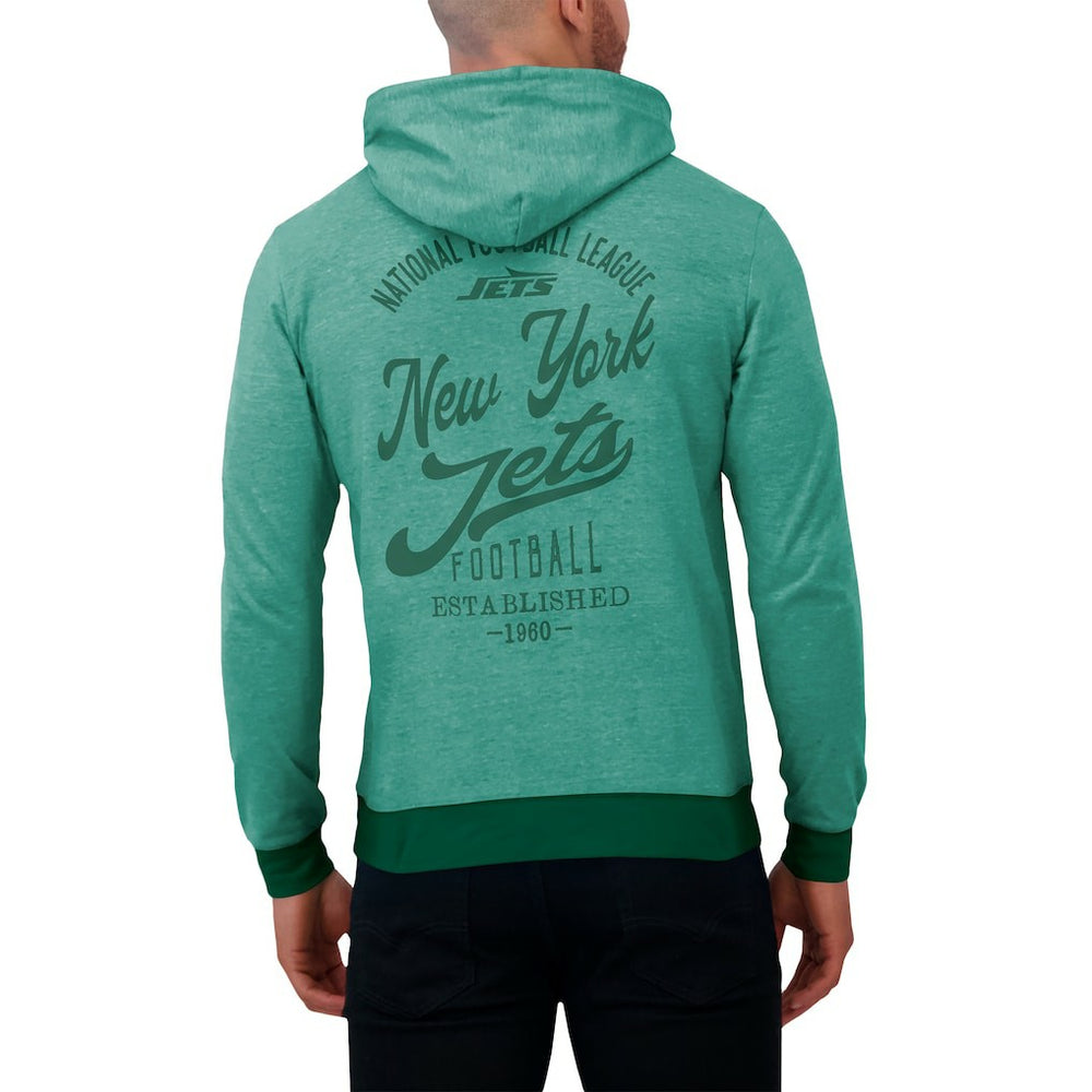 New York Jets Fanatics Darius Rucker Collection Tonal Knit Pullover Hoodie